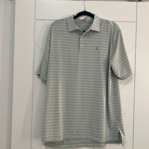 Golf Shirt/Polo - Size Large - Peter Millar - blue and grey